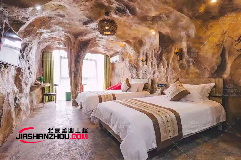 人造水泥仿真窯洞酒店裝飾設(shè)計-北京圣園實力品牌