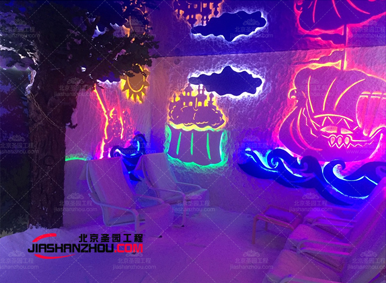 真實特極具美感的仿自然喜馬拉雅鹽療房經(jīng)典案例圖