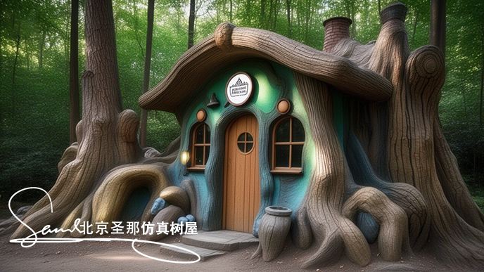 16x9_水泥塑石仿木屋_外觀高度模仿樹樁_有著逼真的年輪紋理和樹皮形態_ (8).png